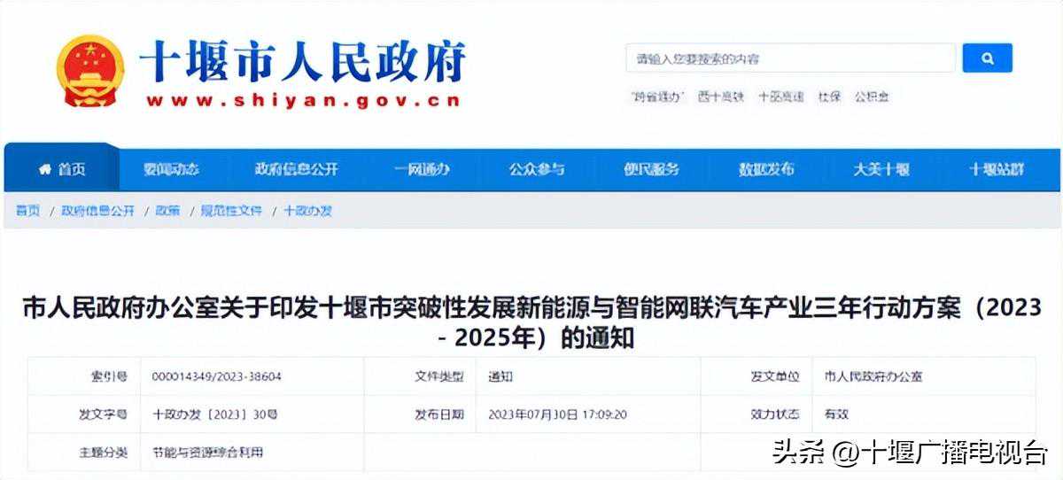 十堰这个产业定下新目标：全国第一！
